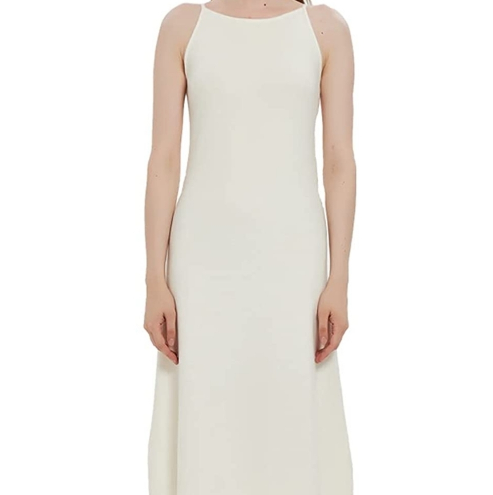 RZIV Sweater Dress for Women Casual Autumn Sleeveless Swing Midi Dresses